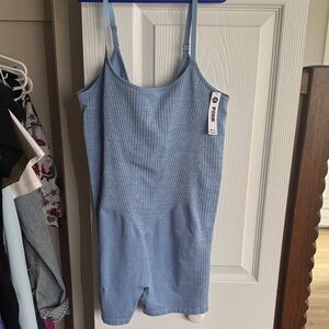 PINK Victoria's Secret Light Blue Bodysuit